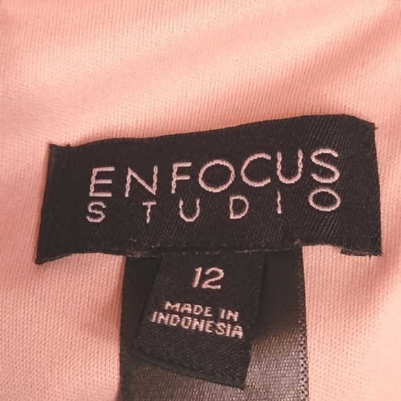 ENFOCUS STUDIO ankle length black & cream dress. Size 12. EXCELLENT CONDITION! - Picture 5 of 5